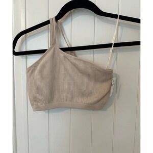 Aerie‎ NWTS Size Large Ribbed One Shoulder Bra RTV $34.95